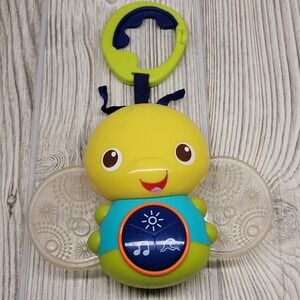 Bright Starts Butterfly Bug‎ Bee Take Along Beaming Buggie Musical Baby Toy RARE